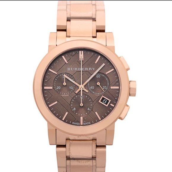 Burberry Watch - The City Taupe Check - Picture 1 of 12